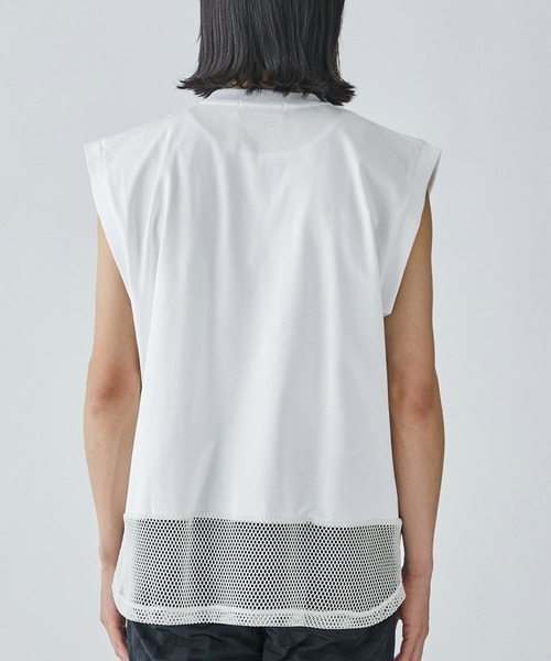 Mesh sleeveless top（タンクトップ）｜TOGA VIRILIS（トーガ ビ
