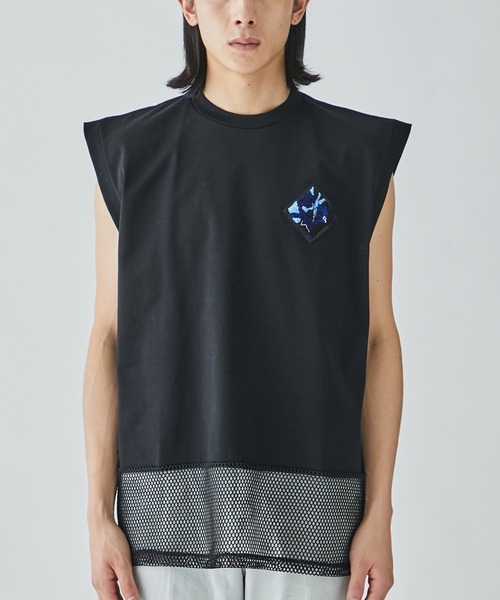 Mesh sleeveless top（タンクトップ）｜TOGA VIRILIS（トーガ ビ