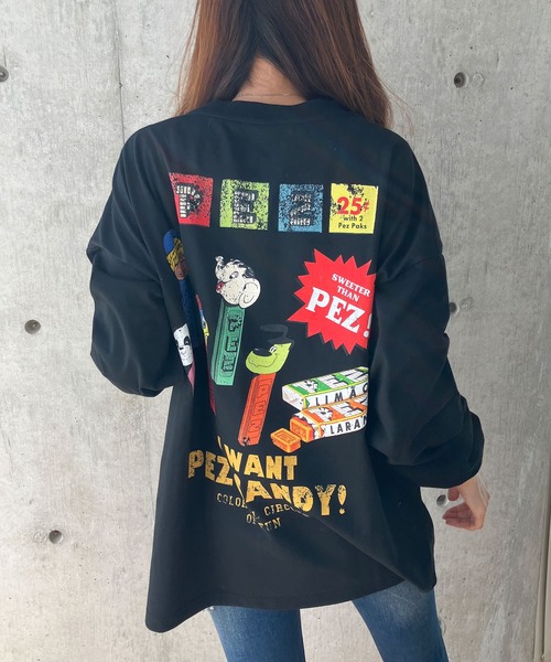 GLAMOROUS JANE(グラマラスジェーン)の「PEZプリントロンT(Tシャツ/カットソー・レディース・ブラック/オフホワイト/チャコールグレー・FREE)」の11枚目の写真