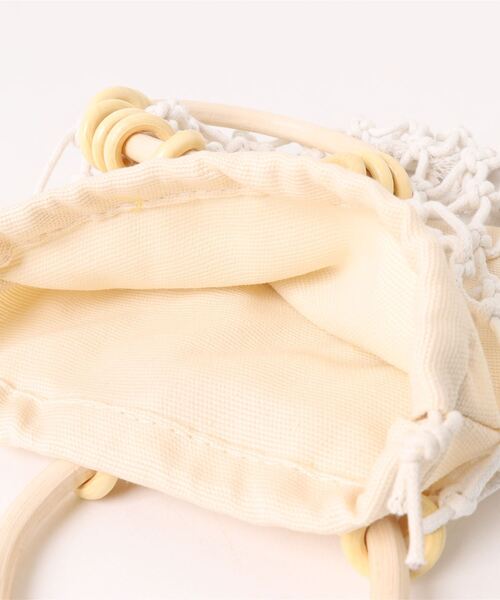 CELEN（セレン）の「【浴衣小物】ラウンドハンドル編みバッグ（和装小物・レディース・ピンク/グリーン/ホワイト/ブラウン・FREE）」の10枚目の写真