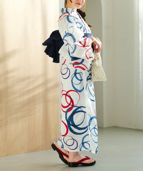 CELEN（セレン）の「【浴衣小物】ラウンドハンドル編みバッグ（和装小物・レディース・ピンク/グリーン/ホワイト/ブラウン・FREE）」の22枚目の写真