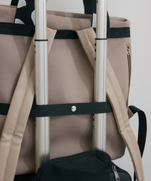 KATHARINE ROSS（キャサリンロス）の「【KATHARINE ROSS】WEB限定　パターンテープリュック（バックパック/リュック・レディース・ブラック/グレイッシュベージュ・MEDIUM）」の20枚目の写真