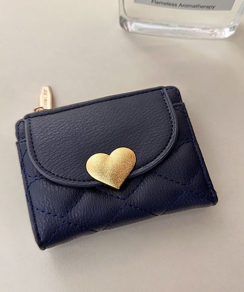 Mignonjour(ミニョンジュール)の「Mignonjour/ハートミニウォレット M2281(財布・レディース・ピンク/レッド/ネイビー/ブラック/グレー・FREE)」の1枚目の写真