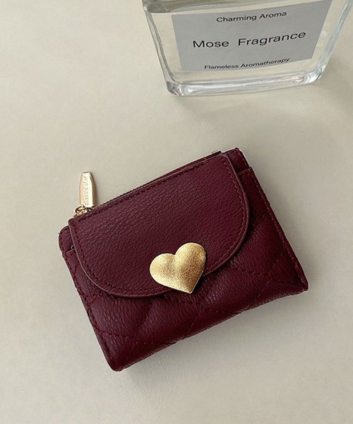 Mignonjour(ミニョンジュール)の「Mignonjour/ハートミニウォレット M2281(財布・レディース・ピンク/レッド/ネイビー/ブラック/グレー・FREE)」の5枚目の写真