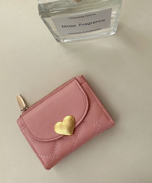 Mignonjour(ミニョンジュール)の「Mignonjour/ハートミニウォレット M2281(財布・レディース・ピンク/レッド/ネイビー/ブラック/グレー・FREE)」の4枚目の写真
