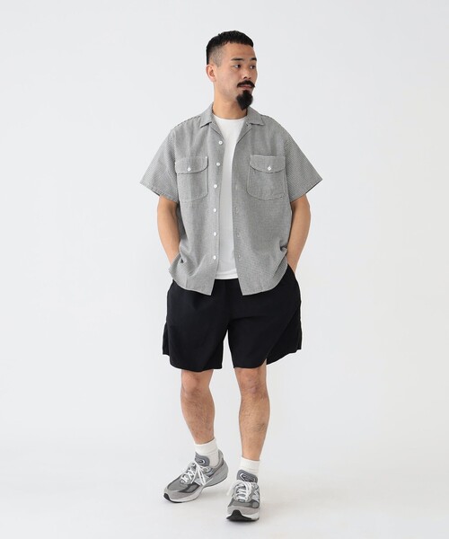 BEAMS PLUS(ビームスプラス)の「BEAMS PLUS / ハウンドトゥース ワークシャツ クラシックフィット(シャツ/ブラウス・メンズ・ブラック/ブラウン/グリーン・SMALL/MEDIUM/LARGE/X-LARGE)」の4枚目の写真