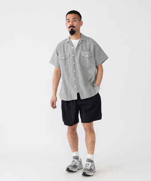 BEAMS PLUS(ビームスプラス)の「BEAMS PLUS / ハウンドトゥース ワークシャツ クラシックフィット(シャツ/ブラウス・メンズ・ブラック/ブラウン/グリーン・SMALL/MEDIUM/LARGE/X-LARGE)」の5枚目の写真