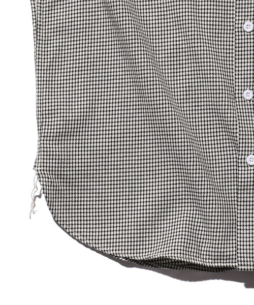 BEAMS PLUS(ビームスプラス)の「BEAMS PLUS / ハウンドトゥース ワークシャツ クラシックフィット(シャツ/ブラウス・メンズ・ブラック/ブラウン/グリーン・SMALL/MEDIUM/LARGE/X-LARGE)」の10枚目の写真