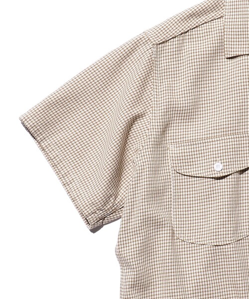 BEAMS PLUS(ビームスプラス)の「BEAMS PLUS / ハウンドトゥース ワークシャツ クラシックフィット(シャツ/ブラウス・メンズ・ブラック/ブラウン/グリーン・SMALL/MEDIUM/LARGE/X-LARGE)」の16枚目の写真
