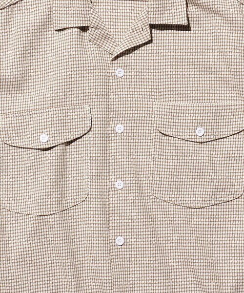 BEAMS PLUS(ビームスプラス)の「BEAMS PLUS / ハウンドトゥース ワークシャツ クラシックフィット(シャツ/ブラウス・メンズ・ブラック/ブラウン/グリーン・SMALL/MEDIUM/LARGE/X-LARGE)」の18枚目の写真