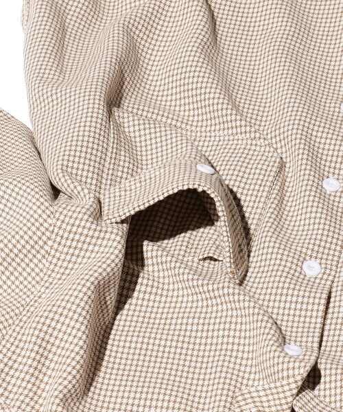 BEAMS PLUS(ビームスプラス)の「BEAMS PLUS / ハウンドトゥース ワークシャツ クラシックフィット(シャツ/ブラウス・メンズ・ブラック/ブラウン/グリーン・SMALL/MEDIUM/LARGE/X-LARGE)」の19枚目の写真