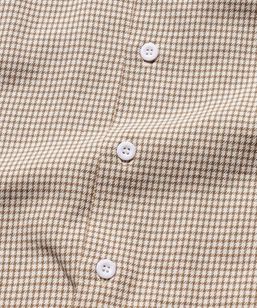 BEAMS PLUS(ビームスプラス)の「BEAMS PLUS / ハウンドトゥース ワークシャツ クラシックフィット(シャツ/ブラウス・メンズ・ブラック/ブラウン/グリーン・SMALL/MEDIUM/LARGE/X-LARGE)」の20枚目の写真