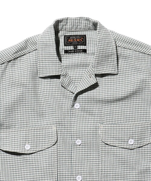 BEAMS PLUS(ビームスプラス)の「BEAMS PLUS / ハウンドトゥース ワークシャツ クラシックフィット(シャツ/ブラウス・メンズ・ブラック/ブラウン/グリーン・SMALL/MEDIUM/LARGE/X-LARGE)」の22枚目の写真