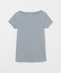 three dots（スリードッツ）の「オーガニックコットン 半袖ジンジャー（Tシャツ/カットソー）」