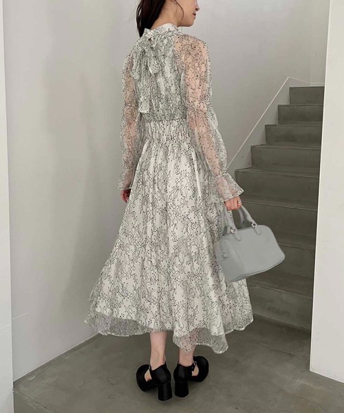 one after another NICE CLAUP(ワンアフターアナザーナイスクラップ)の「カシュクールアソートロングワンピース(ワンピース・レディース・ホワイト/ベージュ/ホワイト系その他/モカ・FREE)」の14枚目の写真