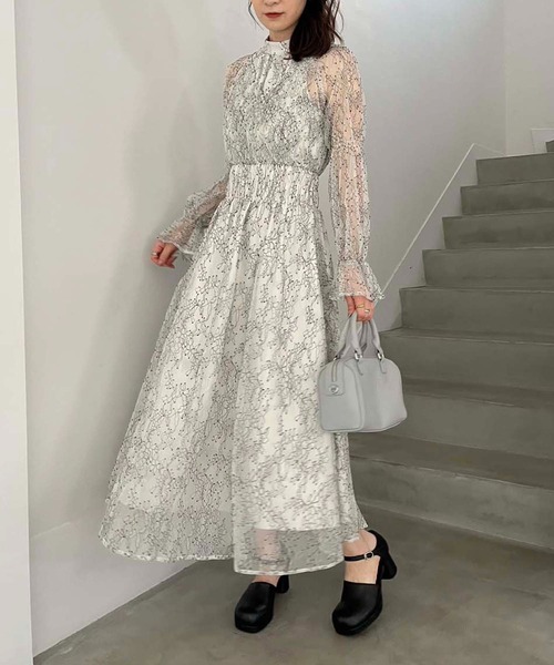 one after another NICE CLAUP(ワンアフターアナザーナイスクラップ)の「カシュクールアソートロングワンピース(ワンピース・レディース・ホワイト/ベージュ/ホワイト系その他/モカ・FREE)」の16枚目の写真
