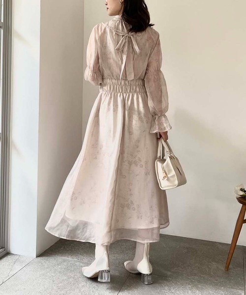 one after another NICE CLAUP(ワンアフターアナザーナイスクラップ)の「カシュクールアソートロングワンピース(ワンピース・レディース・ホワイト/ベージュ/ホワイト系その他/モカ・FREE)」の18枚目の写真