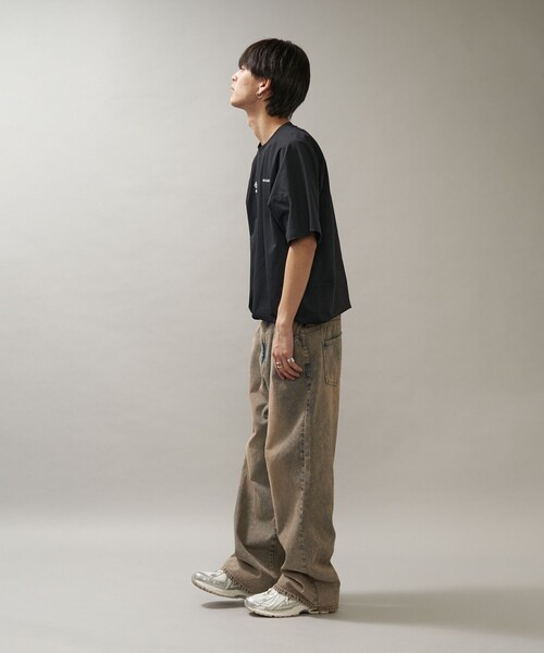 PUBLUX(パブリュクス)の「UMBRO/アンブロ 別注 UMBRO ワンポイントロゴ ドローコードTシャツ/半袖Tシャツ/ユニセックス(限定展開)(Tシャツ/カットソー・メンズ・ホワイト/ネイビー/ブラック・MEDIUM/LARGE)」の10枚目の写真