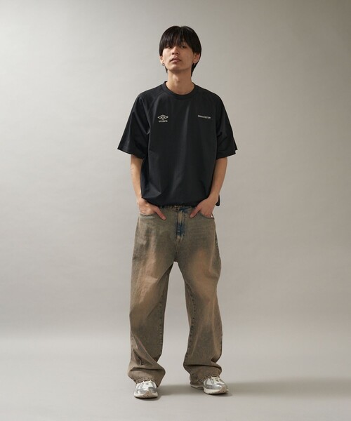 PUBLUX(パブリュクス)の「UMBRO/アンブロ 別注 UMBRO ワンポイントロゴ ドローコードTシャツ/半袖Tシャツ/ユニセックス(限定展開)(Tシャツ/カットソー・メンズ・ホワイト/ネイビー/ブラック・MEDIUM/LARGE)」の13枚目の写真