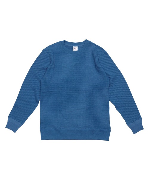 JEMORGAN（ジェーイーモーガン）の「【JEMORGAN / ジェーイーモーガン】ビッグワッフルトレーナー（スウェット・メンズ・サックスブルー/カーキ/ブラック/ブルー/ピンク/グリーン/杢グレー/オフホワイト/ホワイト系/ブルーグリーン/チャコールグレー/ダークオレンジ/ブラック系/モカ/ベージュ/オートミール/ネイビー/パープル/オレンジ/ブラウン・L/M/XL/S）」の15枚目の写真