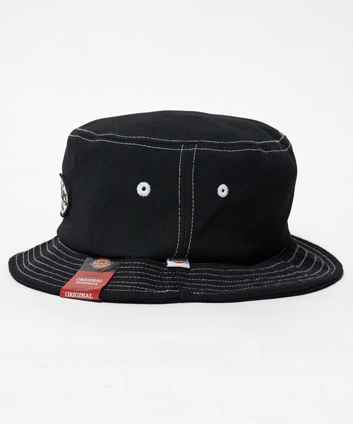 Dickies(ディッキーズ)の「Dickies/ディッキーズ EX WAPPEN BUCKET HAT バケットハット(ハット・メンズ・サックスブルー/ブラック/インディゴブルー/ホワイト・FREE)」の10枚目の写真