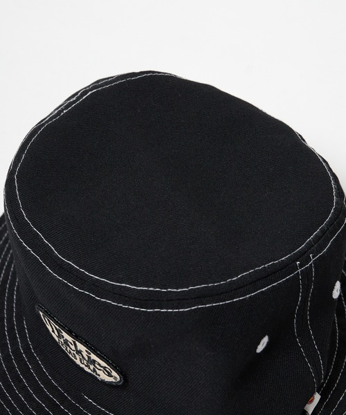 Dickies(ディッキーズ)の「Dickies/ディッキーズ EX WAPPEN BUCKET HAT バケットハット(ハット・メンズ・サックスブルー/ブラック/インディゴブルー/ホワイト・FREE)」の6枚目の写真