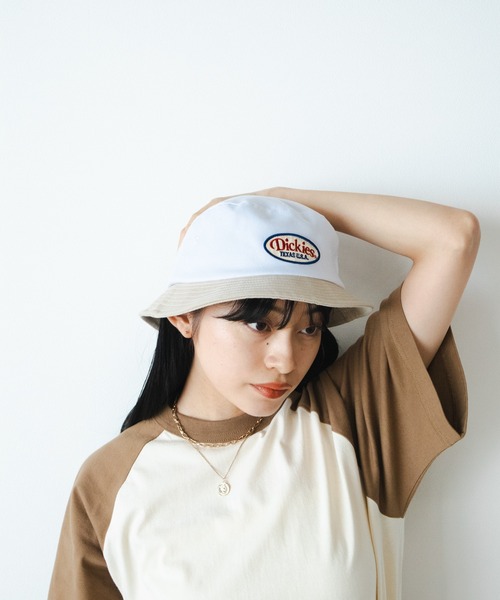 Dickies(ディッキーズ)の「Dickies/ディッキーズ EX WAPPEN BUCKET HAT バケットハット(ハット・メンズ・サックスブルー/ブラック/インディゴブルー/ホワイト・FREE)」の17枚目の写真