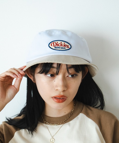Dickies(ディッキーズ)の「Dickies/ディッキーズ EX WAPPEN BUCKET HAT バケットハット(ハット・メンズ・サックスブルー/ブラック/インディゴブルー/ホワイト・FREE)」の16枚目の写真