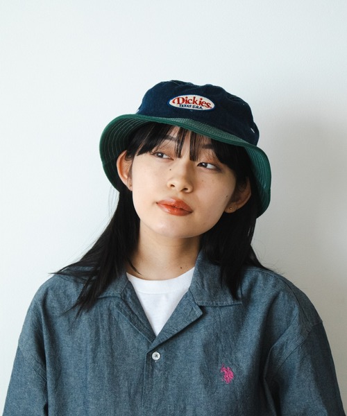 Dickies(ディッキーズ)の「Dickies/ディッキーズ EX WAPPEN BUCKET HAT バケットハット(ハット・メンズ・サックスブルー/ブラック/インディゴブルー/ホワイト・FREE)」の20枚目の写真