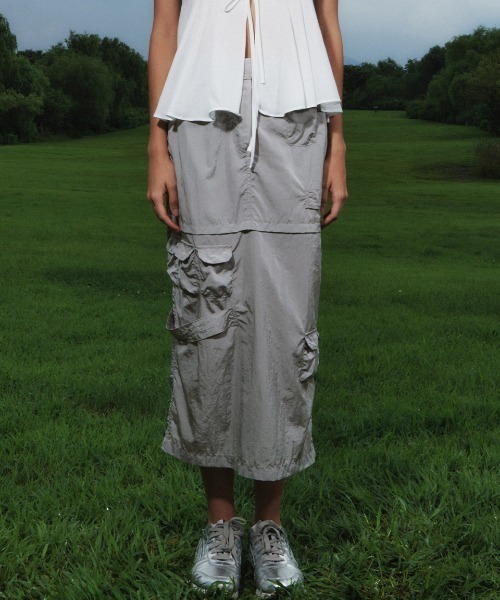 Kijun（キジュン）の「Kijun/キジュン Military Long Skirt ミリタリー 