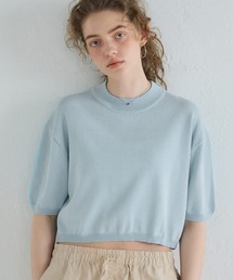 coca（coca） | クロップド丈サマーニットトップス(Tシャツ/カットソー)