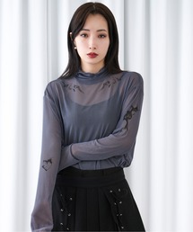 Ellno Loset | タトゥープリントシアーインナー(Tシャツ/カットソー)