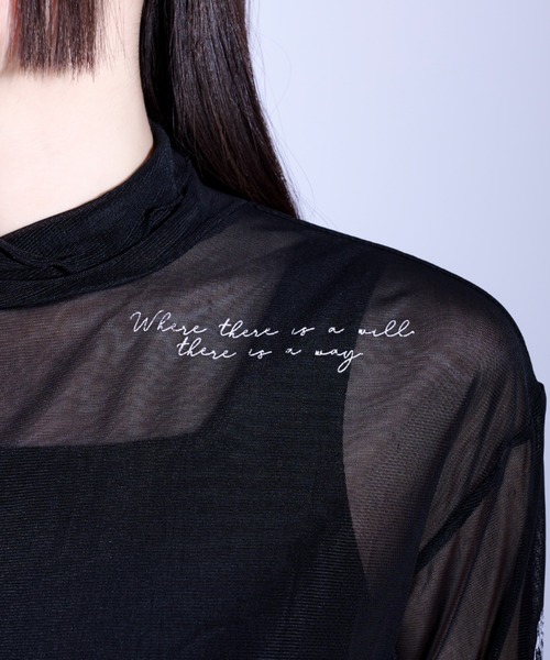 Ellno Loset（エルノロゼット）の「タトゥープリントシアーインナー（Tシャツ/カットソー・メンズ・ライトグレー/ブラック/ブラック系その他/チャコールグレー・MEDIUM/LARGE）」の10枚目の写真