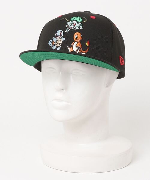 NEWERAコラボキャップ ポケモンキャラクター ヒトカゲ/ゼニガメ/フシギダネ Amazon | ニューエラ（NEW ERA） 9FIFTY ポケモン フシギダネ