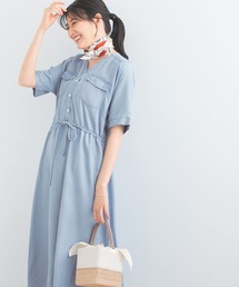 URBAN RESEARCH ROSSO WOMEN | ブイネックデニムワンピース(ワンピース)