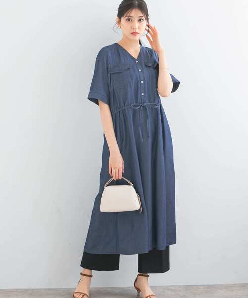美品 URBAN RESEARCH ROSSO　ロングデニムワンピース URBAN RESEARCH ROSSO（アーバンリサーチロッソ）の「『別注