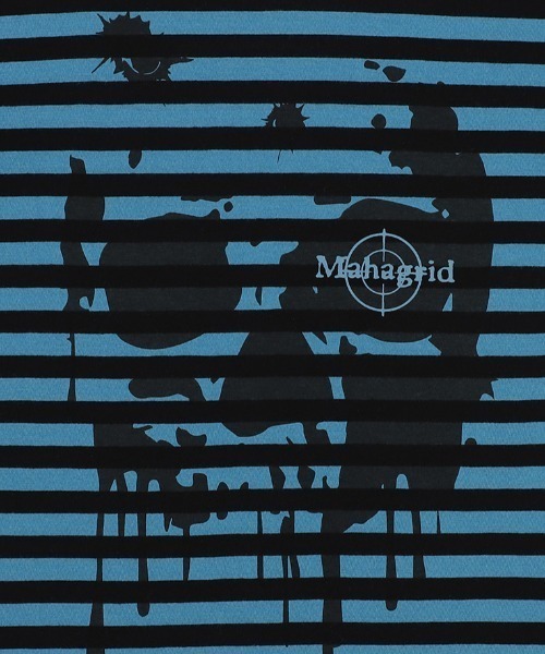 【セール】『mahagrid/マハグリッド』 DEAD POINT STRIPED TEE/デッドポイントボーダー Tシャツ（Tシャツ/カットソー）｜MAHAGRID（マハグリッド）