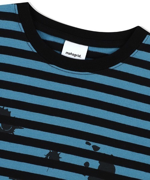 【セール】『mahagrid/マハグリッド』 DEAD POINT STRIPED TEE/デッドポイントボーダー Tシャツ（Tシャツ/カットソー）｜MAHAGRID（マハグリッド）