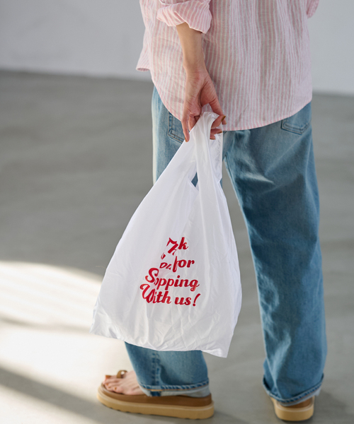 FRAMeWORK（フレームワーク）の「【JULY NINE/ジュライ ナイン】SHOPPING BAG（トートバッグ・レディース・ホワイト・FREE）」の13枚目の写真