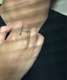blatto（ブラット）の「【blatto 925silver】925シルバー　デザイン　リング　bla-ring-f004　U（リング）」