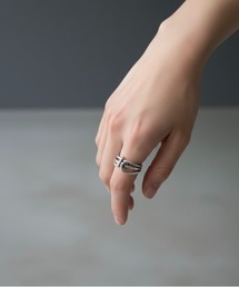 blatto（ブラット）の「【blatto 925silver】925シルバー　デザイン　リング　bla-ring-f004　U（リング）」