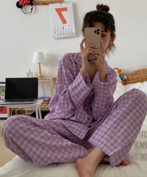 ルームウェア・パジャマ ALEXIA STAM ALEXIA STAM（アリシアスタン）の「Palm Tree Pajama Set