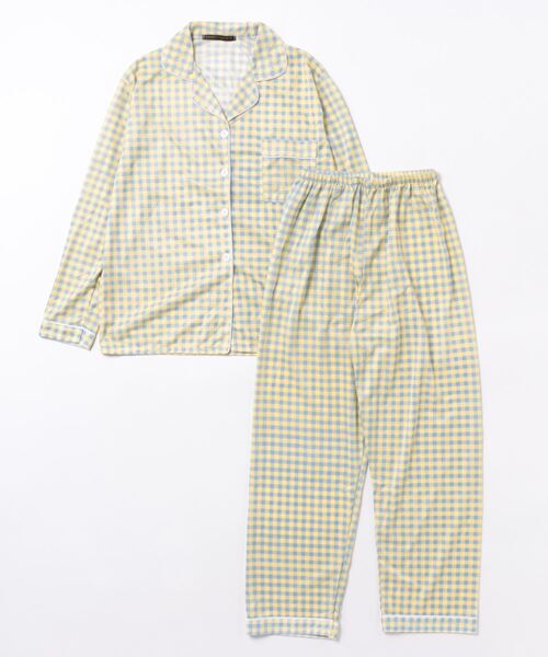 la mode ギンガムチェック ルームウェアセット miniministore パジャマ ギンガムチェック 2点セット