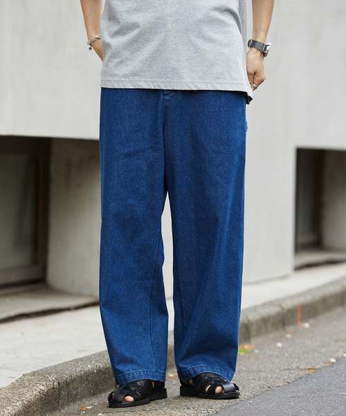 JOURNAL STANDARD relume（ジャーナルスタンダード　レリューム）の「【SPORTCLAD / スポーツクラッド】別注 デニムペインターパンツ（デニムパンツ・メンズ・ブラック/コバルトブルー/ライトブルー/アイボリー・LARGE/MEDIUM/SMALL）」の4枚目の写真