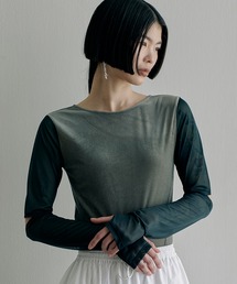 SORIN | See-through Velour Bodysuit(Tシャツ/カットソー)
