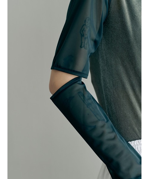 SORIN（ソリン　）の「See-through Velour Bodysuit（Tシャツ/カットソー・レディース・ホワイト/ライトグレー/オリーブ・38）」の12枚目の写真
