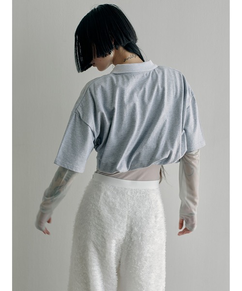 sorin レーストップス セール】See-through Velour Bodysuit（Tシャツ/カットソー