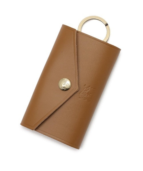 IL BISONTE(イルビゾンテ)の「IL BISONTE / ORIGINAL LEATHER / キーケース(キーケース/キーアクセサリー・レディース・レンガ/ナチュラル/グレー/レッド/グリーン/オレンジ/ライトブラウン/オリーブ/ネイビー/ブラック/ダークブラウン/ホワイト・FREE)」の8枚目の写真