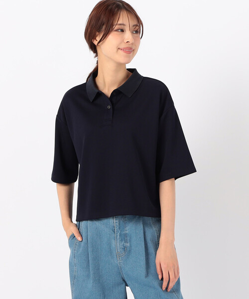 COMME CA ISM(コムサイズム)の「【サスティナブル】 AQUAROBE ポロシャツ(ポロシャツ・レディース・ホワイト/ネイビー/ブルー・FREE)」の10枚目の写真