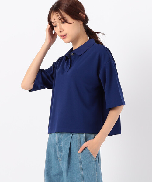 COMME CA ISM(コムサイズム)の「【サスティナブル】 AQUAROBE ポロシャツ(ポロシャツ・レディース・ホワイト/ネイビー/ブルー・FREE)」の12枚目の写真